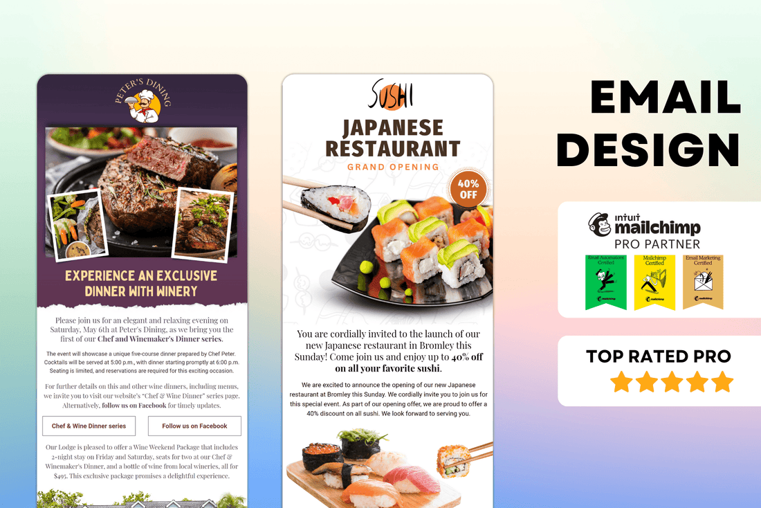 Mailchimp editable email template - NivinDesign