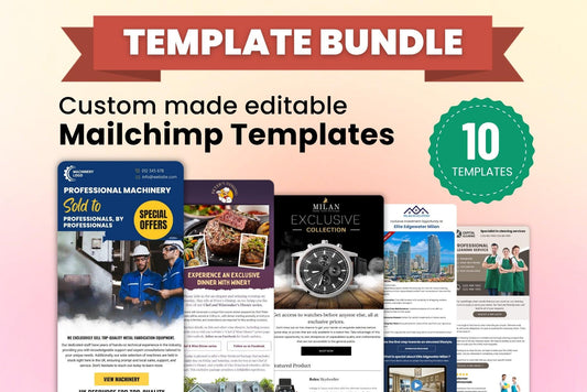 Mailchimp Pre-Built editable mailchimp email templates - NivinDesign
