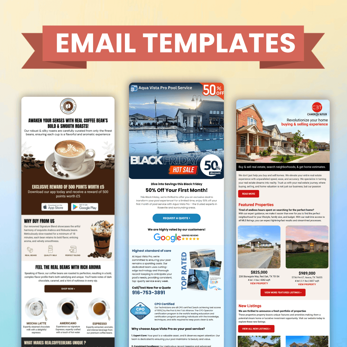 Klaviyo Email Marketing Template designs - NivinDesign
