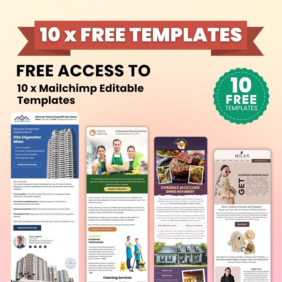 MailChimp Email Template Design and Automation Setup - NivinDesign
