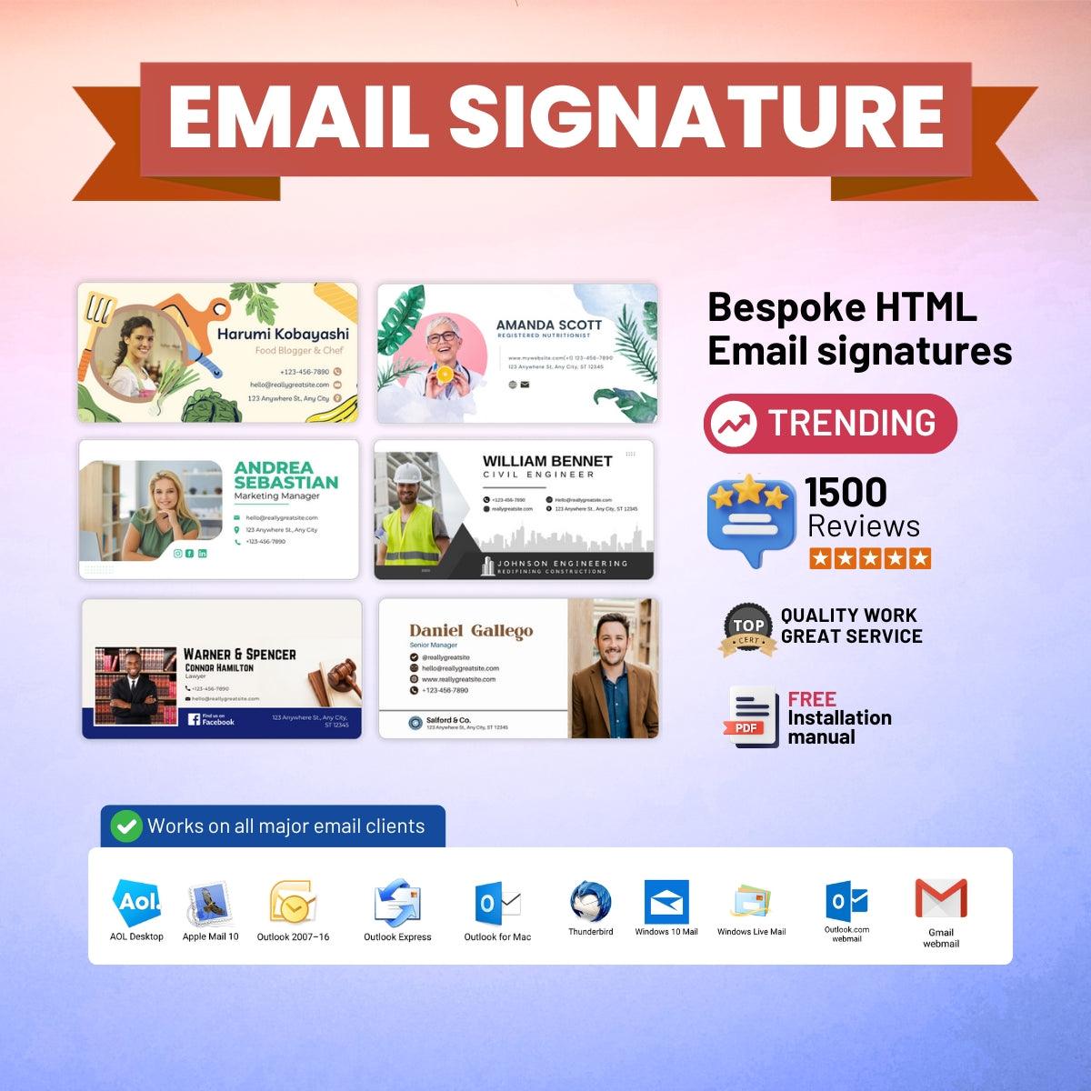 HTML email signature – NivinDesign
