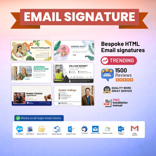 HTML email signature