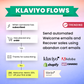 Klaviyo email flows for shopify or woocommerce store