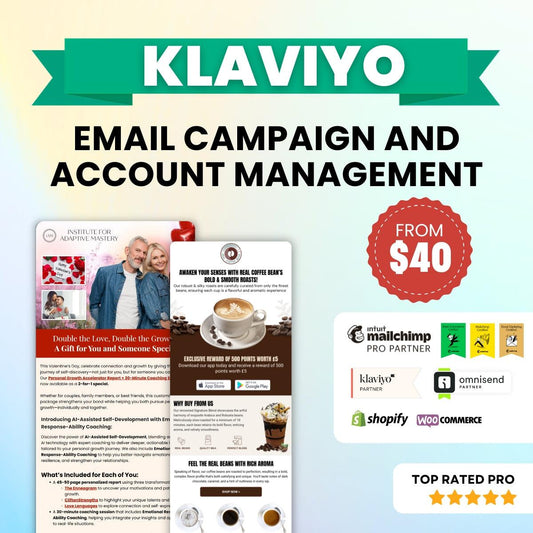 Klaviyo email campaign and account management