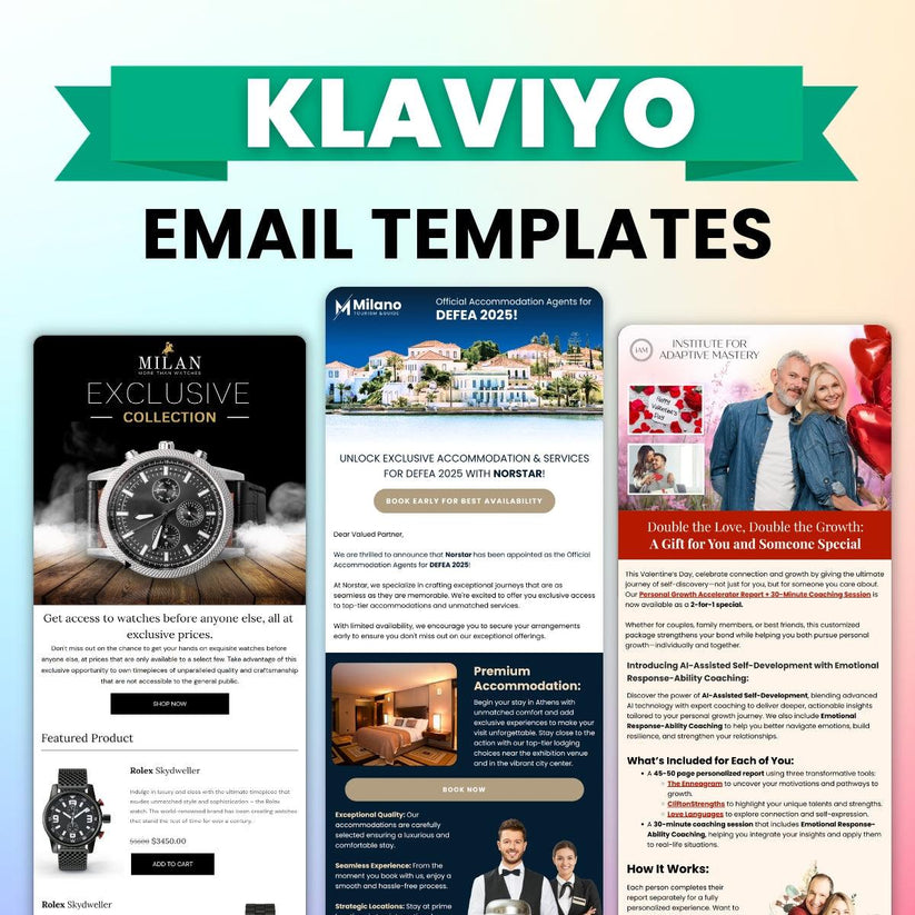 Klaviyo Email Marketing Template designs NivinDesign