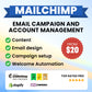 Mailchimp email campaign and account management