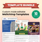 Mailchimp Editable Template Bundle - 10 Templates